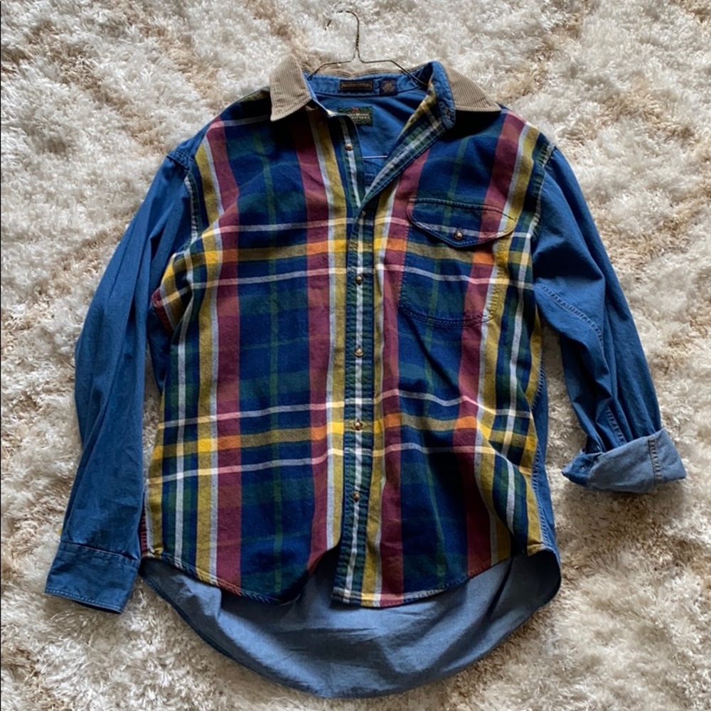 Plaid & Denim Overshirt